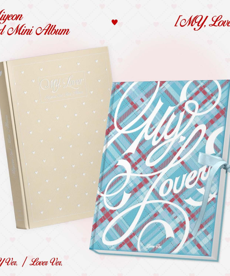 MIYEON - 2nd Mini Album [MY, Lover] (Random 1 of 2) - Album Kpop, pochette cœur, édition Love Ver, visuel MIYEON.