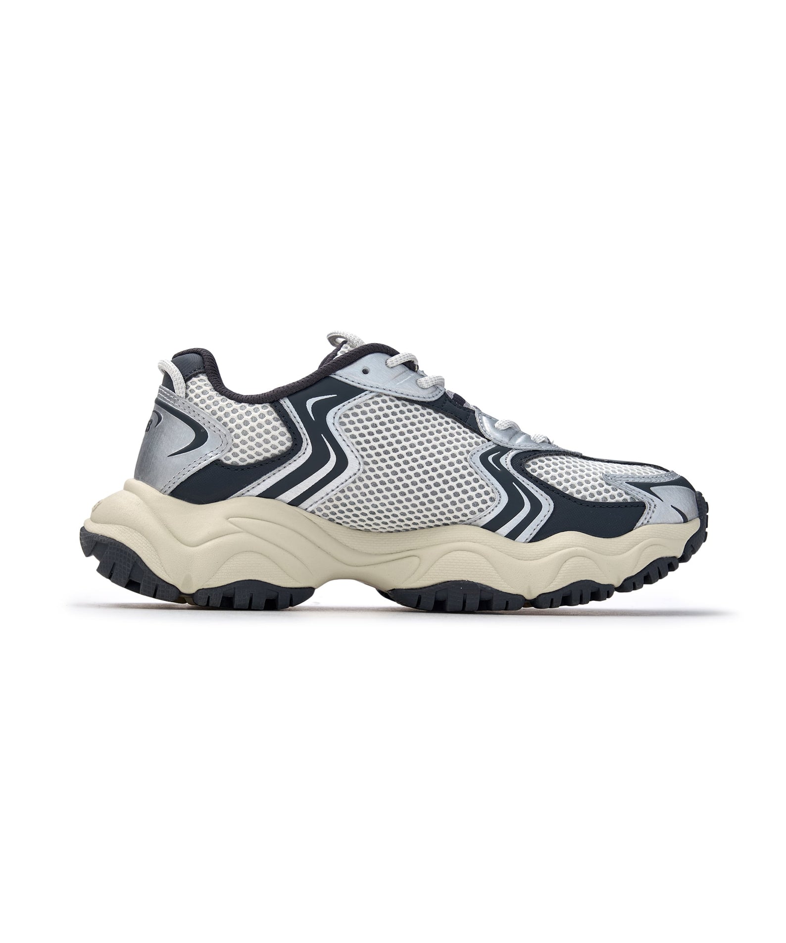 MLB Cargo Chunky New York Yankees DARK GRAY, sneaker cargo grise, Yankees, vue de côté sur fond blanc