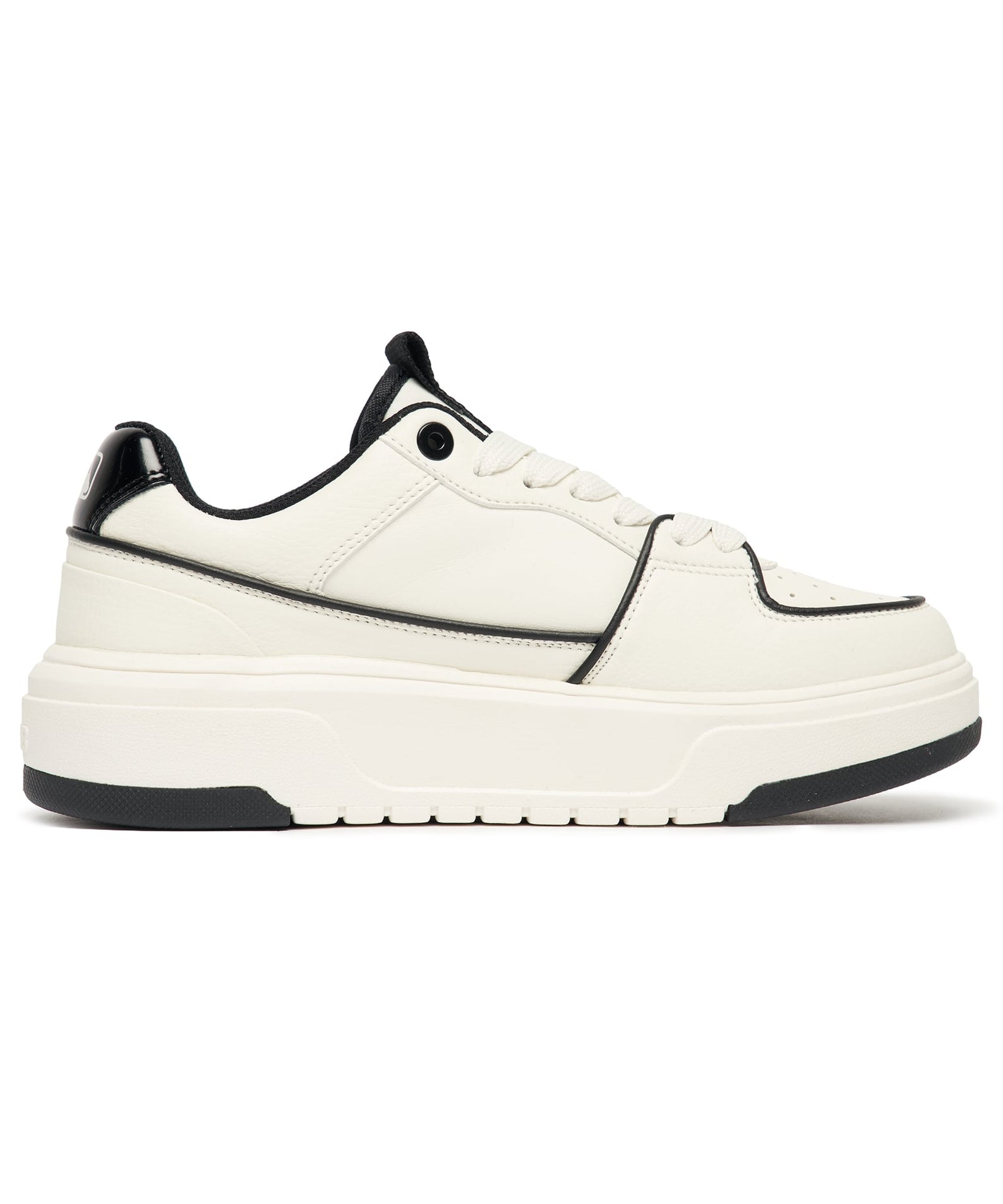MLB Chunky Liner New York Yankees WHITE, sneaker blanche à semelle chunky, vue latérale sur fond blanc, Yankees.