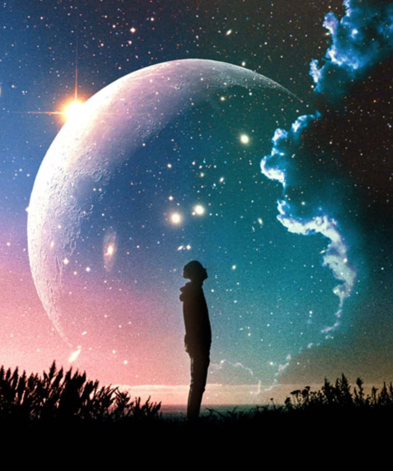 MONGNI - [Firmament] - Album Kpop : couverture style cosmos, planète et silhouette, univers céleste de la marque MONGNI.
