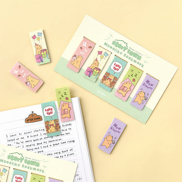 MONOLIKE Magnetic Bookmark #StoryTownMomo Ver.1 disponible sur Ma petite Coree, ton Eshop 100% K-beauty en direct de Seoul