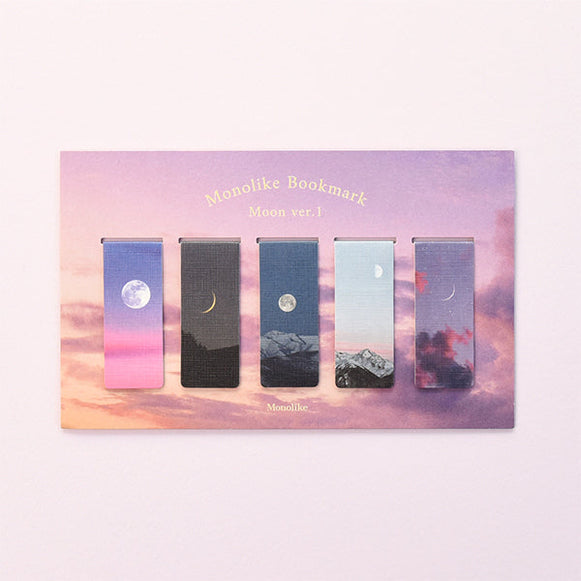 MONOLIKE Magnetic Bookmark Set #Moon Ver.1 en stock sur Ma Petite Corée