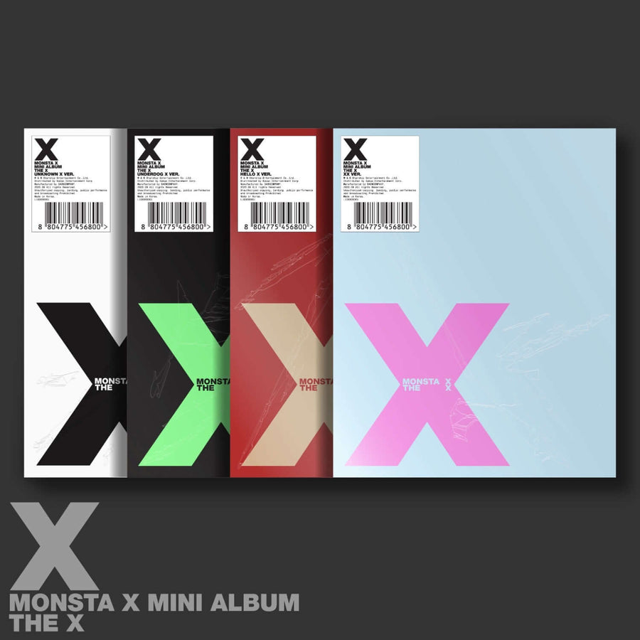 MONSTA X - 13th Album [THE X] (UNKNOWN X VER. / UNDERDOG X VER. / HELLO X VER. / XX VER.) (Random 1 of 4) - Album Kpop