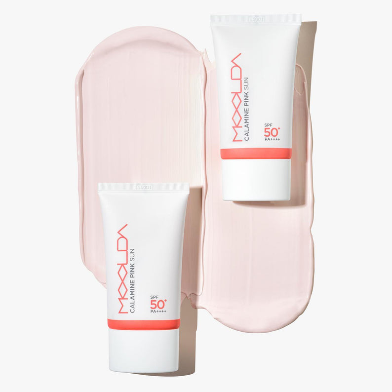 MOOLDA Calamine Pink Sun SPF50+ PA++++ disponible sur Ma petite Coree, ton Eshop 100% K-beauty en direct de Seoul