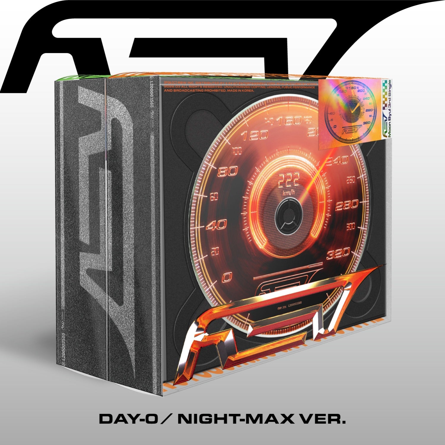 MOONBYUL - Moon Byul 3rd Single [REV] (DAY-0 ver. / Night-Max ver.) (2 Random) - Album Kpop, coffret CD futuriste.