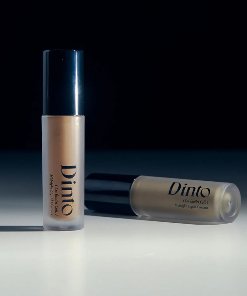 DINTO Midnight Liquid Contour 2 Types présentés sous un éclairage élégant, capture de produit haute qualité.