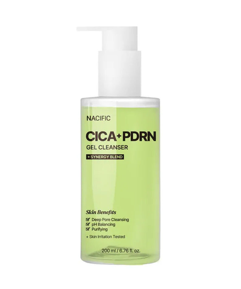 NACIFIC Cica PDRN Gel Cleanser 200ml pour peau purifiée et équilibrée, bouteille de 200ml