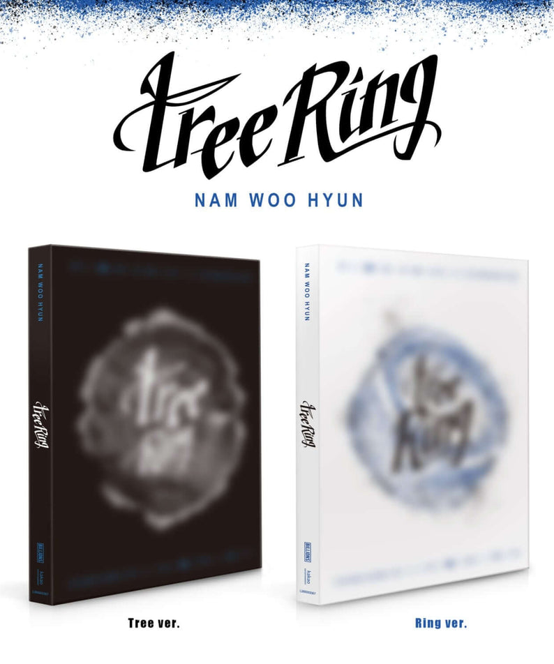 NAM WOOHYUN - 5th Album [Tree Ring] (Tree ver. / Ring ver.) (Set of 2) - Album Kpop, visuel Tree et Ring sur fond blanc