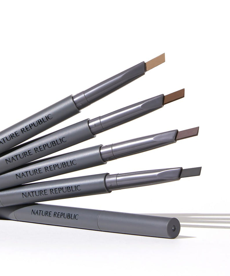 NATURE REPUBLIC Botanical Auto Eyebrow - Crayons sourcils automatiques divers tons marron pour un look naturel et soigné