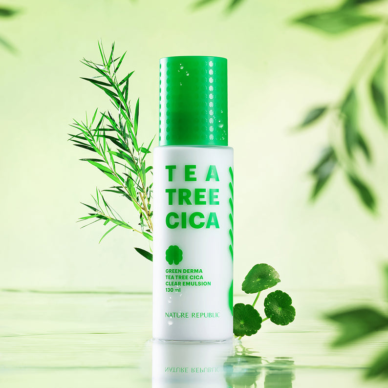 NATURE REPUBLIC Green Derma Tea Tree Cica Clear Emulsion 130ml disponible sur Ma petite Coree, ton Eshop 100% K-beauty en direct de Seoul