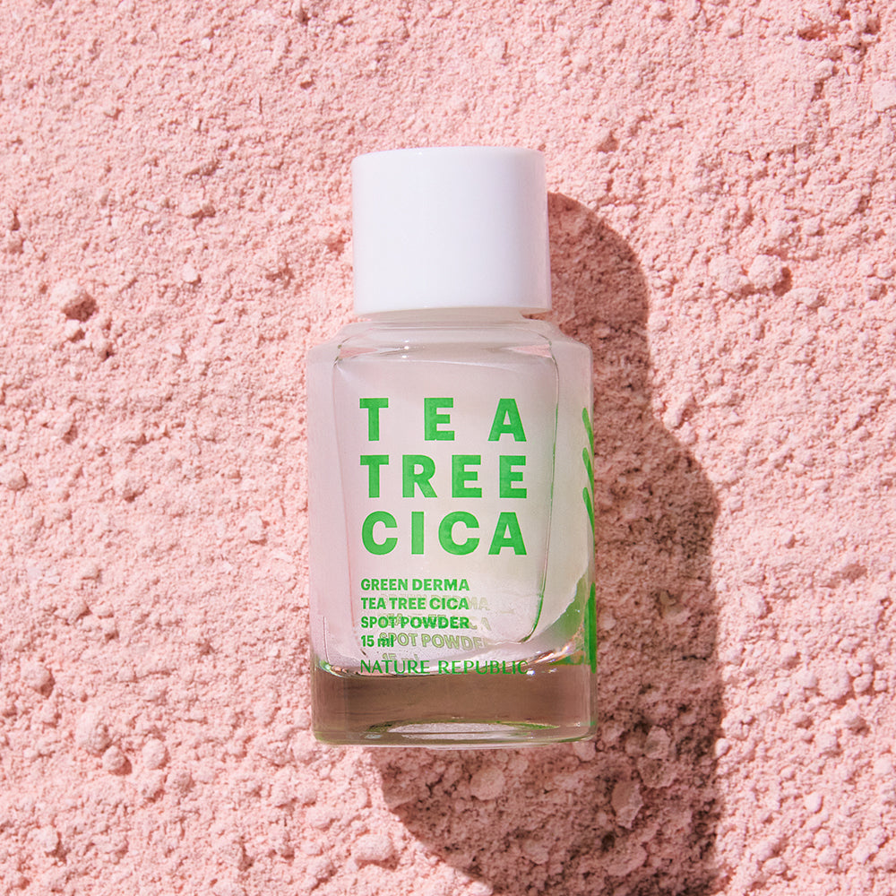 NATURE REPUBLIC Green Derma Tea Tree Cica Spot Powder 15ml disponible sur Ma petite Coree, ton Eshop 100% K-beauty en direct de Seoul