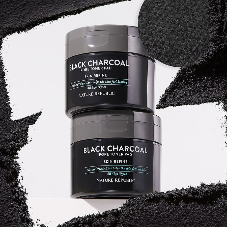 NATURE REPUBLIC Made Black Charcoal pore Toner Pads 100g