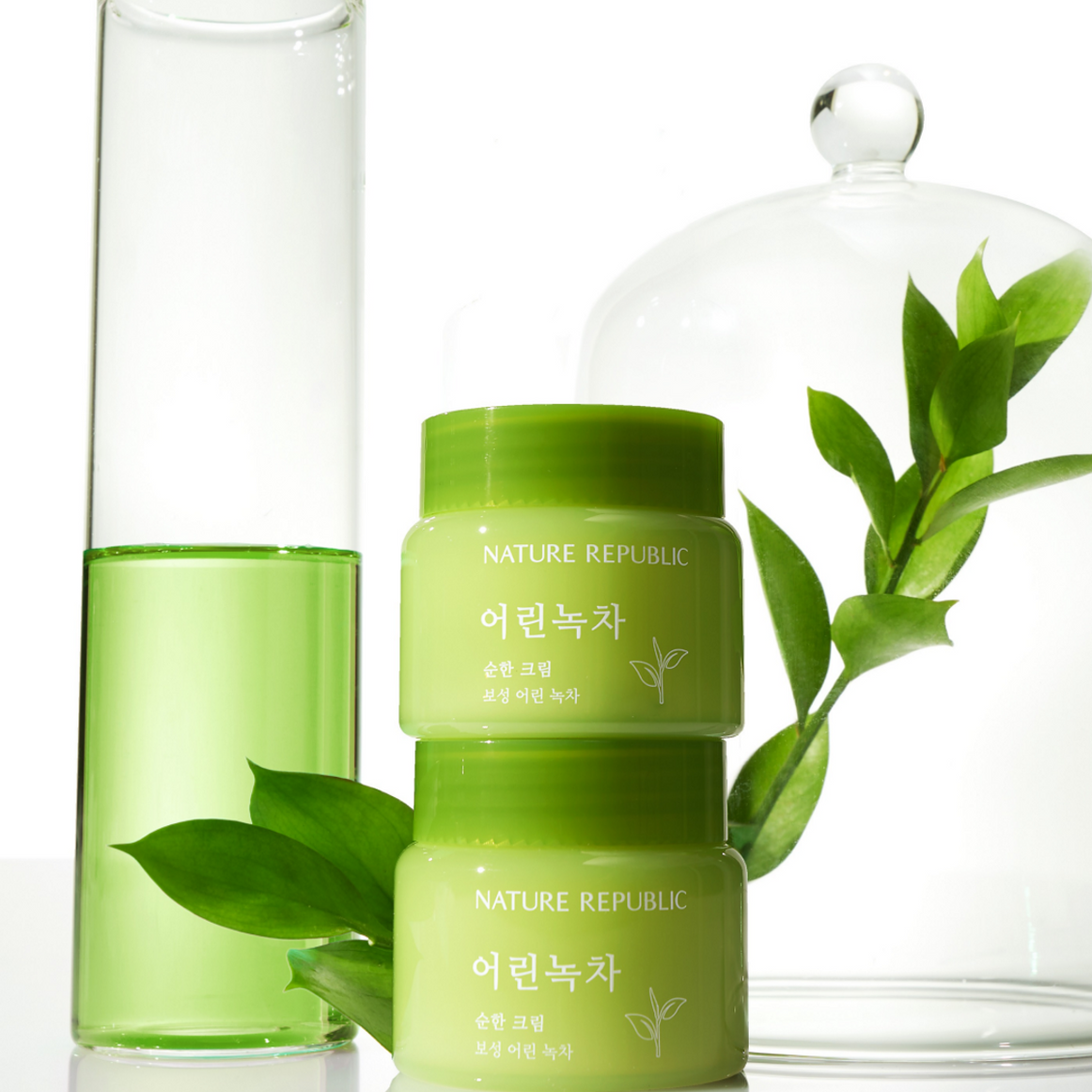NATURE REPUBLIC Mild Green Tea Mild Cream 55ml disponible sur Ma petite Coree, ton Eshop 100% K-beauty en direct de Seoul