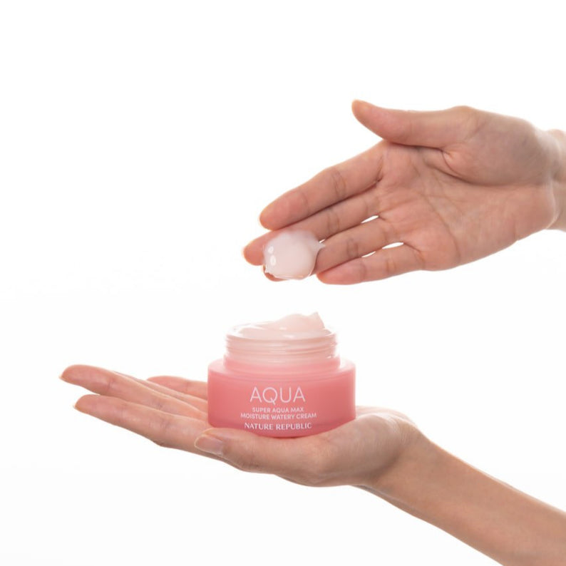NATURE REPUBLIC Super Aqua Max Moisture Watery Cream 80ml disponible sur Ma petite Coree, ton Eshop 100% K-beauty en direct de Seoul