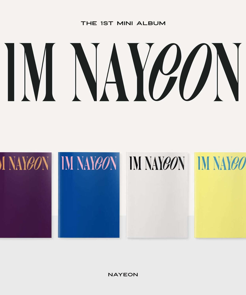 NAYEON - [IM NAYEON] (Random) - Album Kpop : cover “IM NAYEON” avec 4 versions couleur, format mini album.