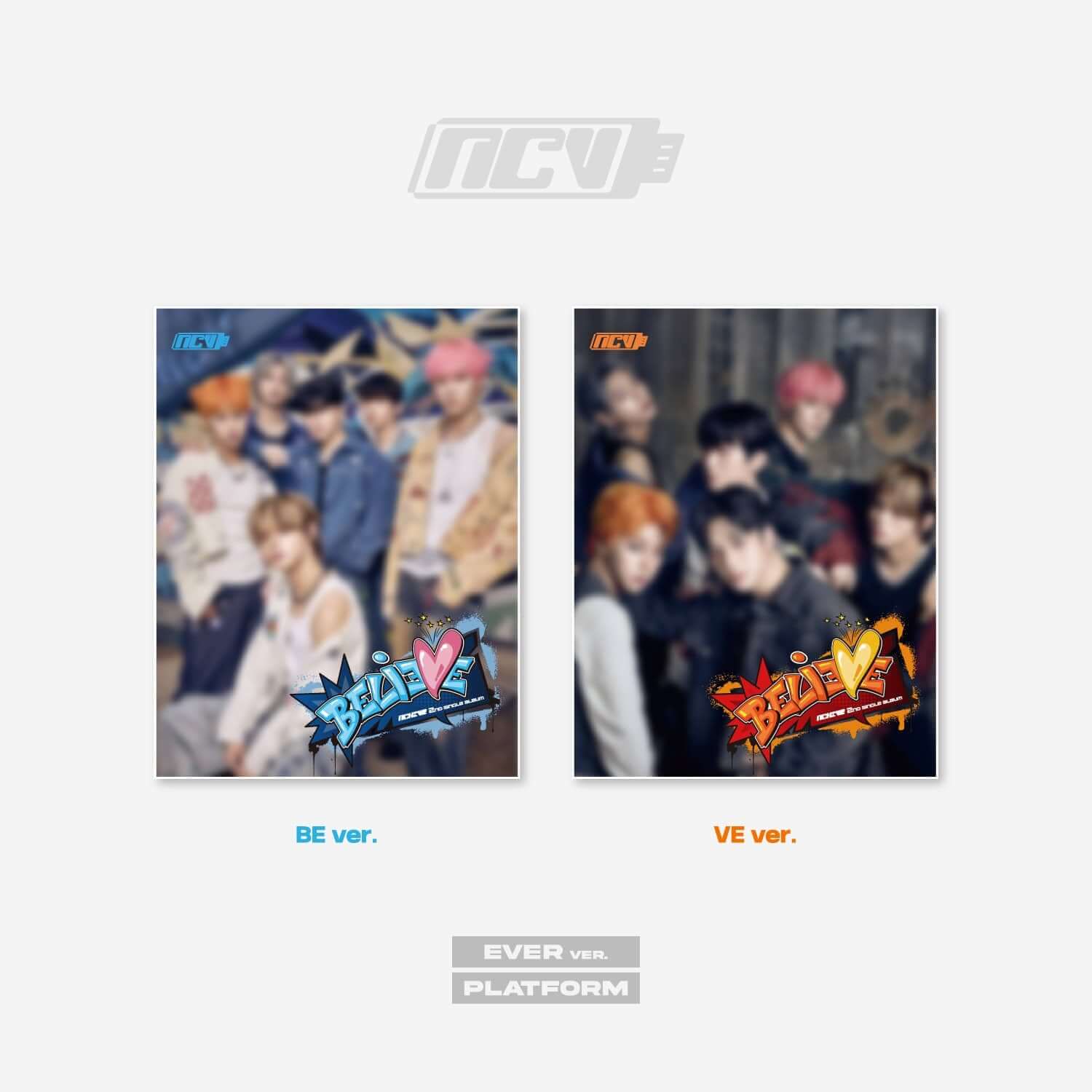 NCHIVE - 2nd Single Album [BELIEVE] (BE VER.) - Album Kpop, pochette NCHIVE, photo groupe Kpop, version BE VER, affiche