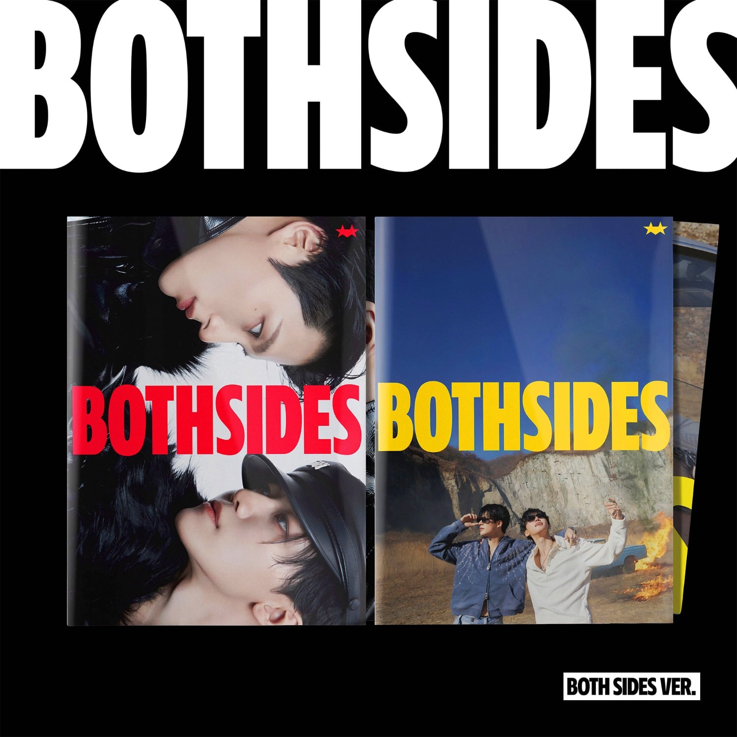 NCT JNJM - [BOTH SIDES] (BOTH SIDES Ver.) (Random 1 of 2) - Album Kpop, visuel collage BOTH SIDES, NCT JNJM