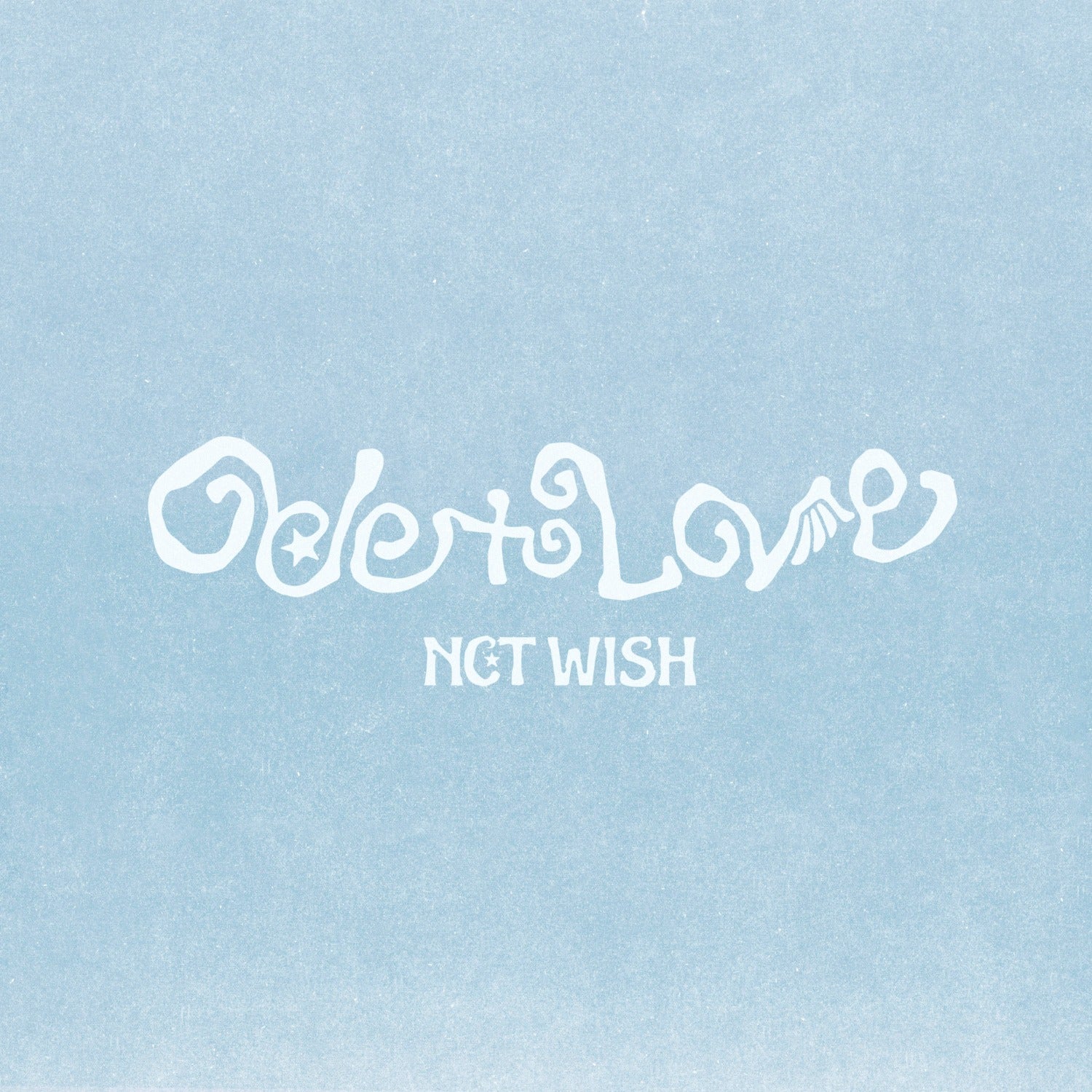 NCT WISH - 1st Album [Ode to Love] (Jewel Case Ver.) (Random 1 of 7) - Album Kpop, pochette bleu ciel avec logo