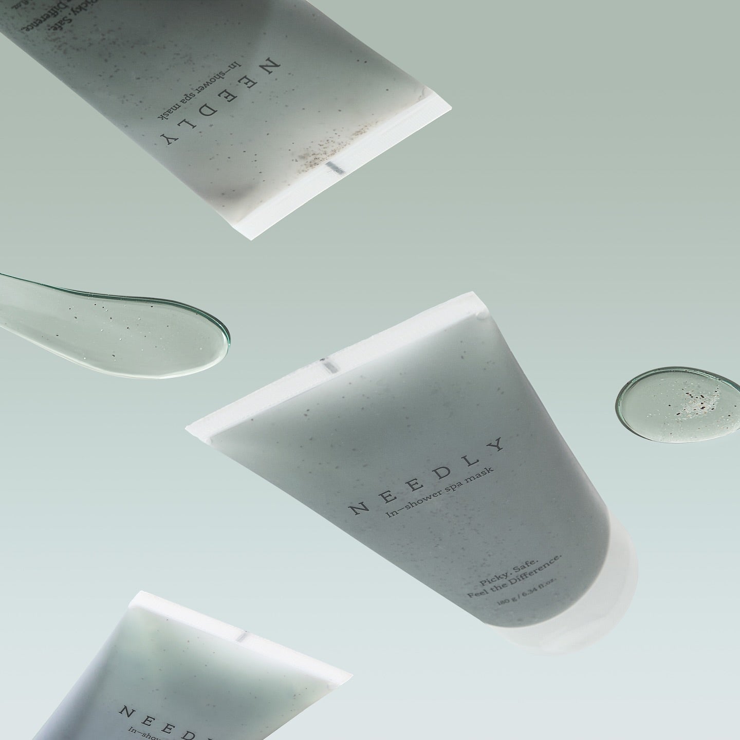 NEEDLY Ishower Spa Mask 180g, tubes de masque de la marque NEEDLY sur fond clair, ambiance spa.