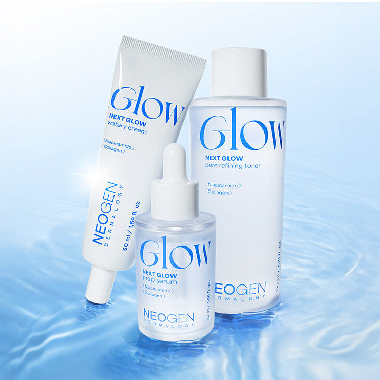 NEOGEN  Next Glow 3-Piece Det (Prep Serum + Moisture Cream + Pore Refining Toner)