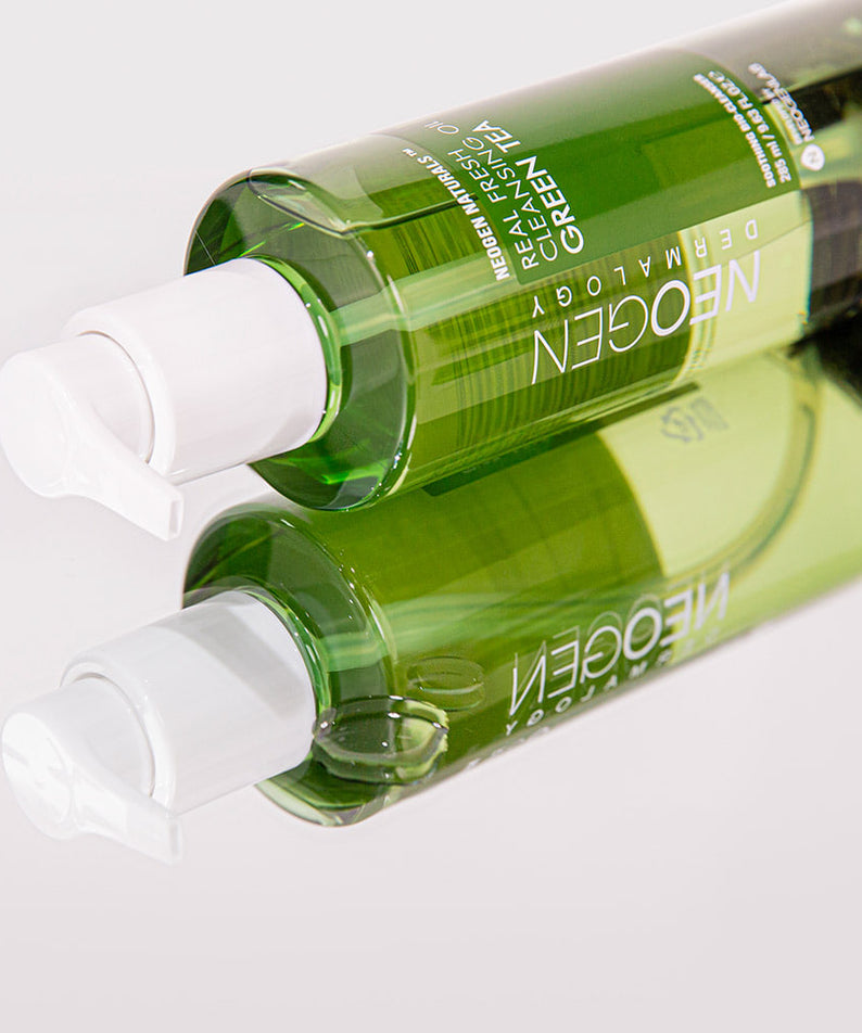 NEOGEN Real Fresh Cleansing Oil Green Tea 285ml, nettoyant visage naturel, huile démaquillante, 285ml, soin beauté à base de thé vert.