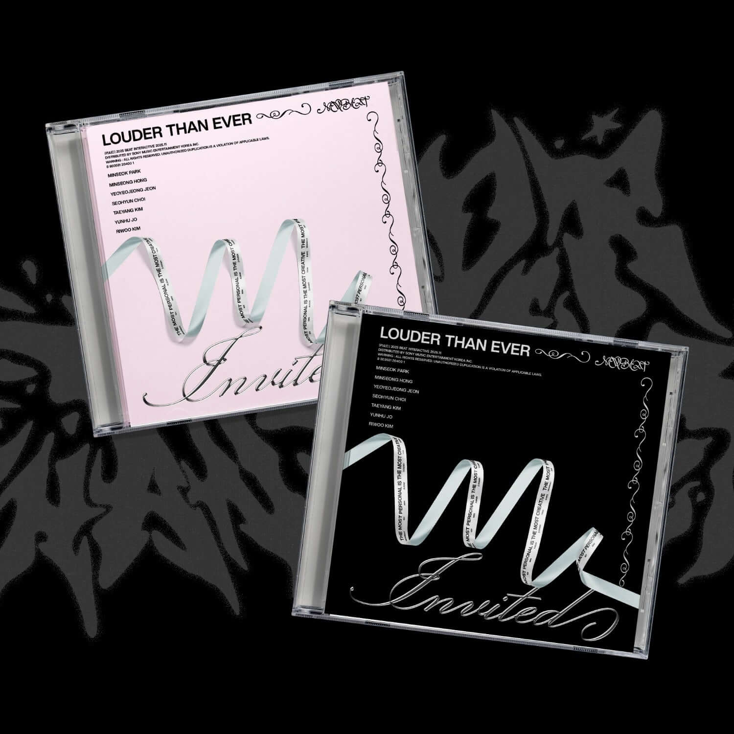 NEWBEAT - [LOUDER THAN EVER](JEWEL Ver.)(Kitten by Sunlight / Demon by Midnight) (Random 1 of 2) - Album Kpop, CD au look gothique