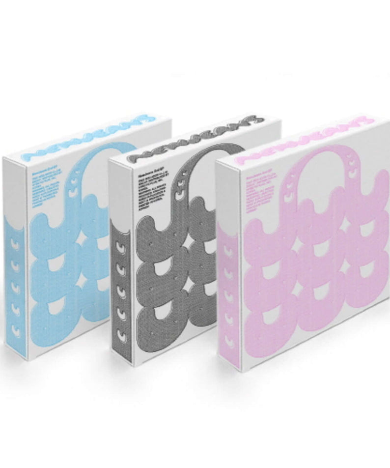 NEWJEANS - 2nd EP [Get Up] (Bunny Beach Bag ver.) (6 Random 1) - Album Kpop, coffrets motif lapins sur fond blanc