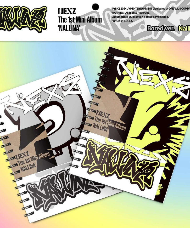 NEXZ - [NALLINA] (Standard) (Set of 2) - Album Kpop : coffret NEXZ, couvertures colorées, style urbain, fan collection