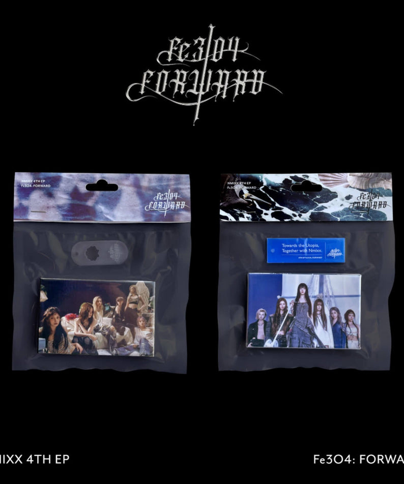 NMIXX - [Fe3O4: FORWARD] (Platform Album POCAALBUM Ver.) (Random 1 of 2) - Album Kpop, pack en visuel sur fond noir