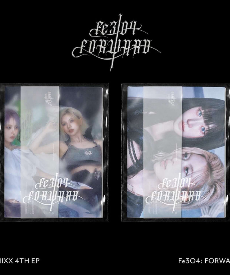 NMIXX - [Fe3O4: FORWARD] (Random 1 of 2) - Album Kpop, coffrets photo, visuels NMIXX en couverture, noir et bleu
