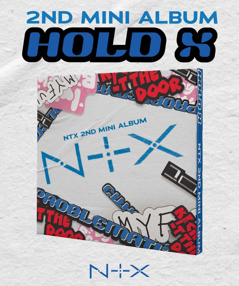 NTX - 2nd Mini Album [Hold X] (Platform ver.) - Album Kpop : pochette du 2nd mini album NTX, visuel coloré sur fond clair