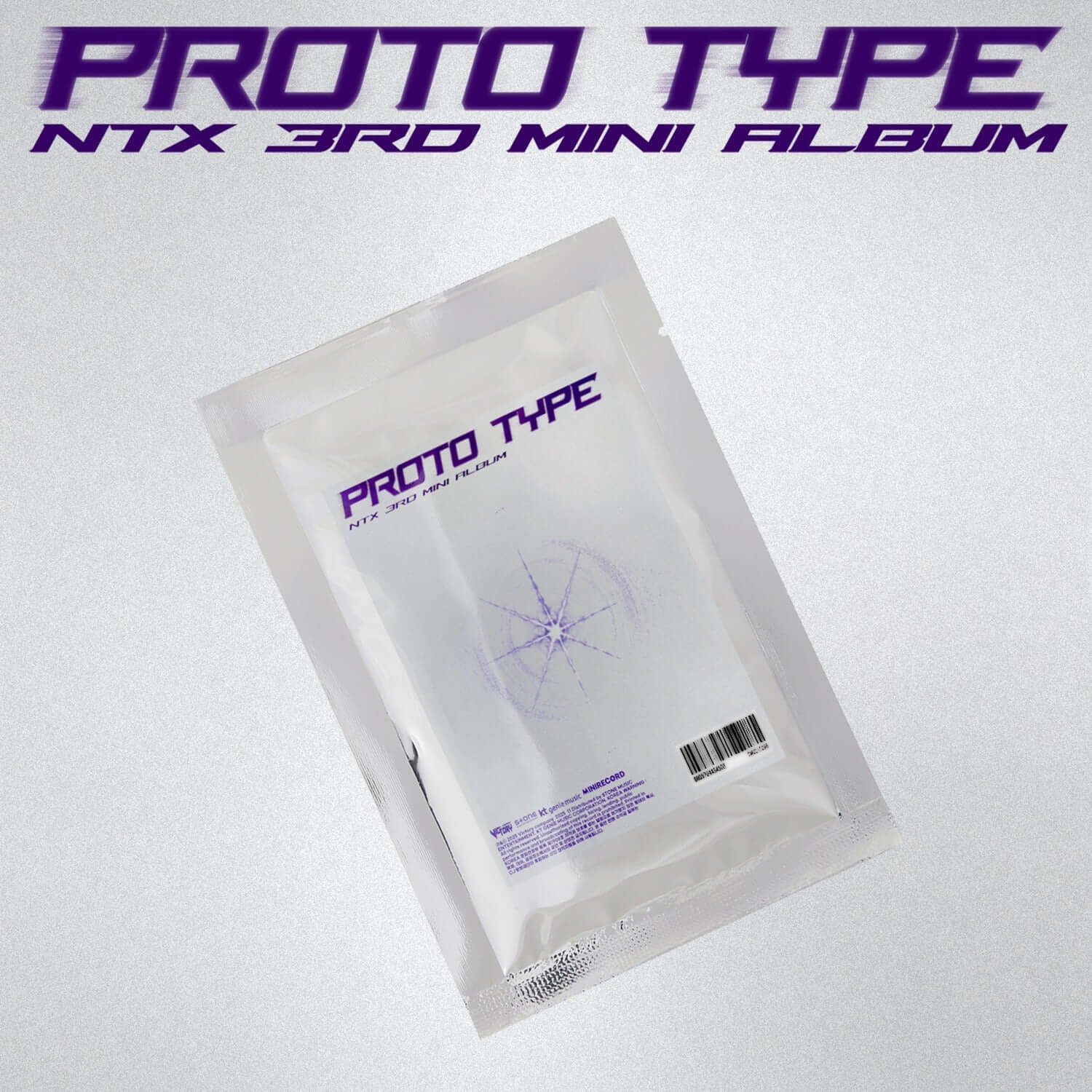 NTX - [PROTO TYPE] (CARD PACK ver.) - Album Kpop : pack de cartes Proto Type sur fond gris, marque NTX
