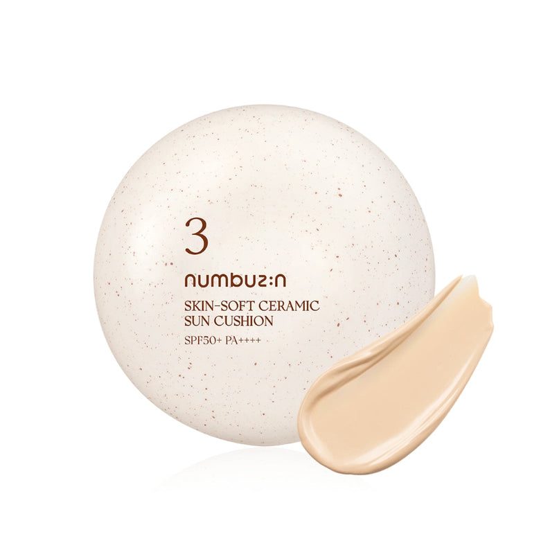 NUMBUZIN N.3 Skin-Soft Ceramic Sun Cushion SPF50+ disponible sur Ma petite Coree, ton Eshop 100% K-beauty en direct de Seoul