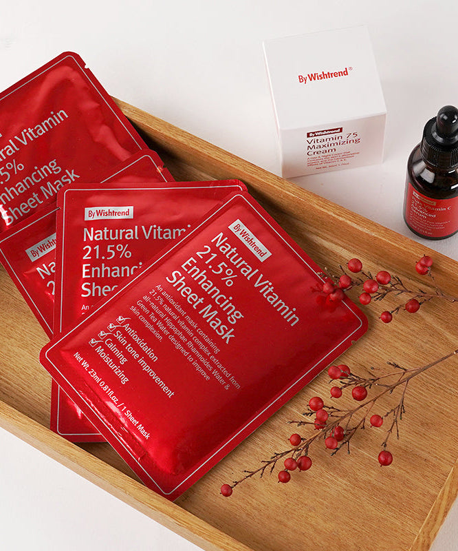 BY WISHTREND Natural Vitamin 21.5 Enhancing Sheet Mask 23ml