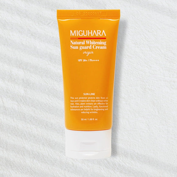 MIGUHARA Natural Whitening Sun Guard Cream Origin SPF50+ 50ml en stock sur Ma Petite Corée