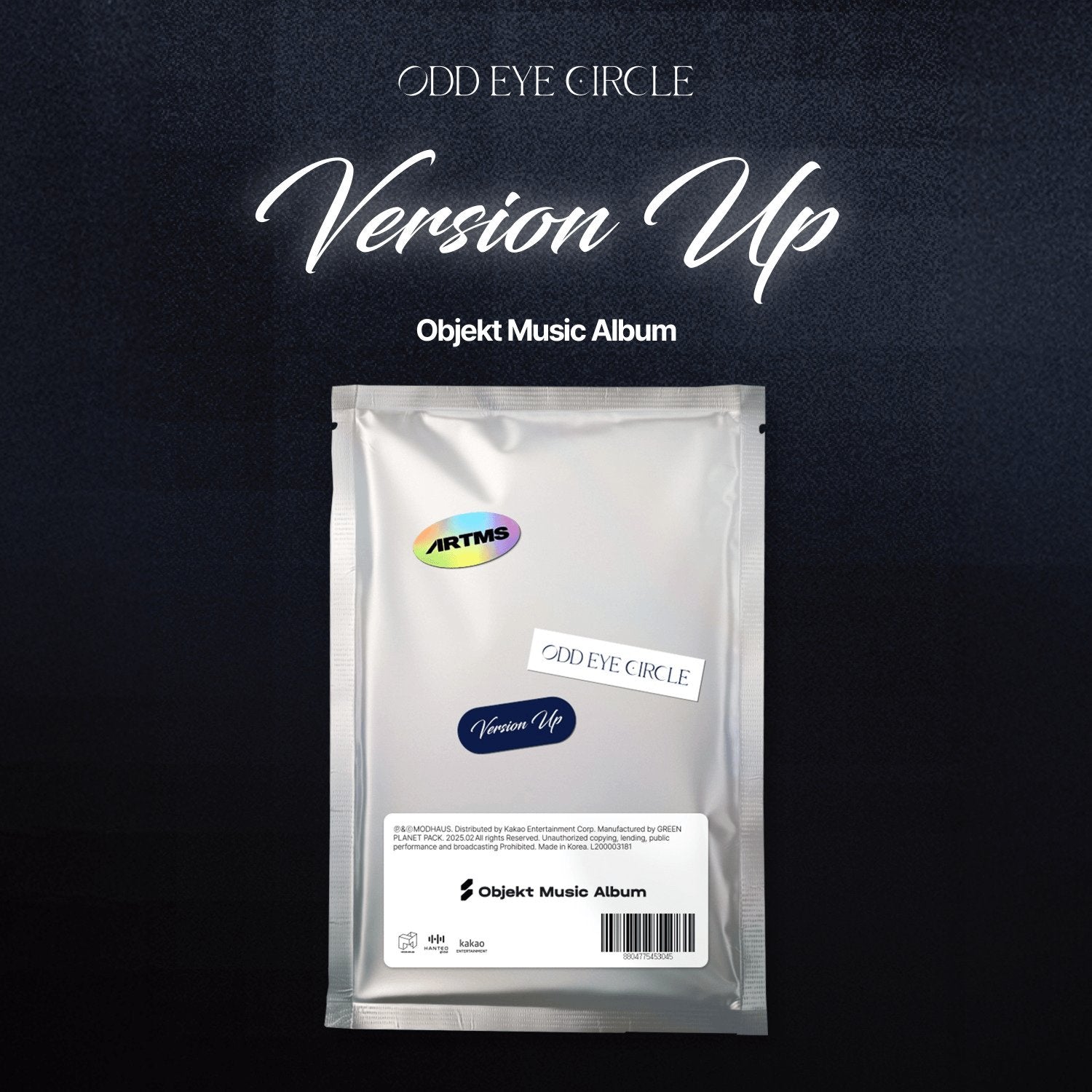 ODD EYE CIRCLE - [Version Up] (Objekt Music Album ver.) - Album Kpop, pochette sur fond sombre, format CD/packaging