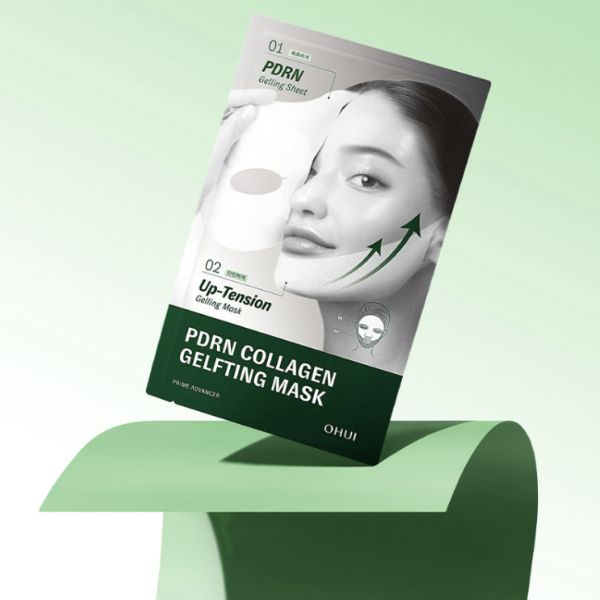 OHUI  Prime Advancer PDRN Collagen Gel Lifting Mask 4-Piece