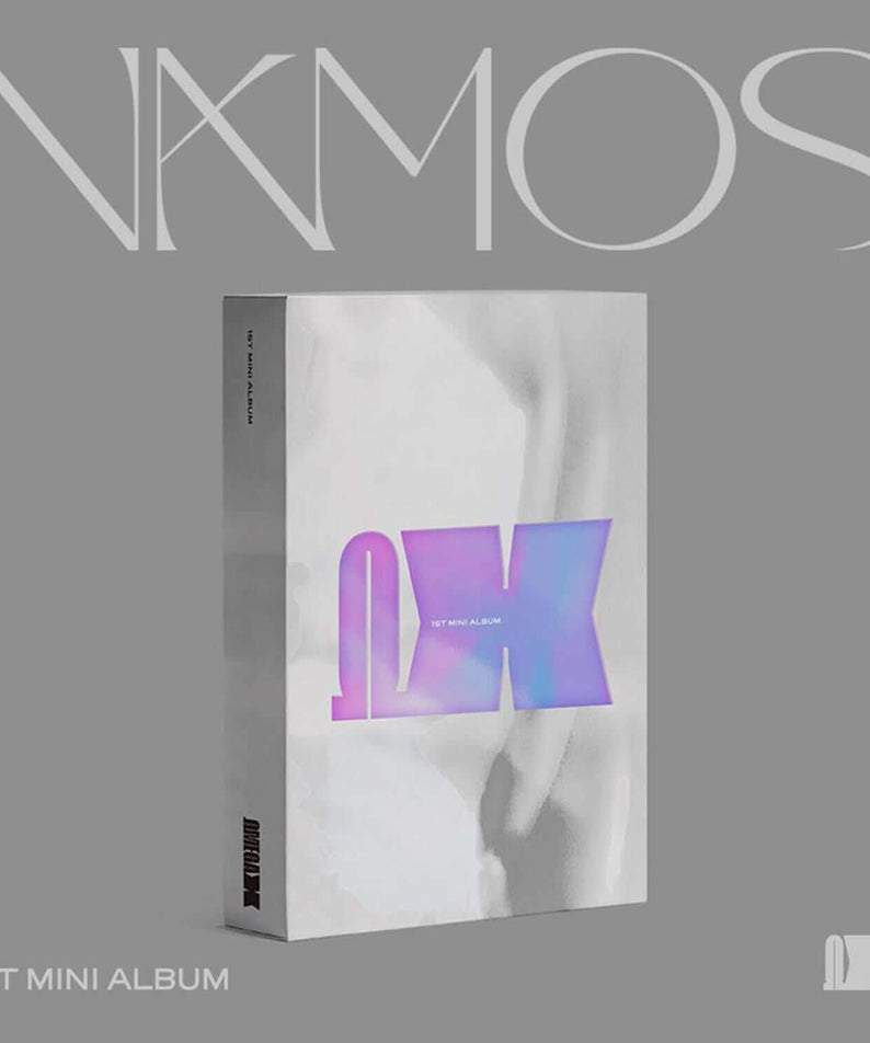 OMEGA X - 1ST MINI ALBUM [VAMOS] X VER. - Album Kpop, pochette avec visuel moderne violet/gris, OMEGA X