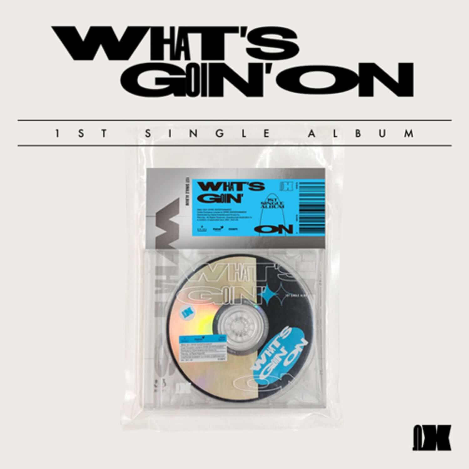 OMEGA X - 1st Single Album [WHAT’S GOIN’ ON] (F ver.) - Album Kpop : visuel CD & pochette en sachet plastique