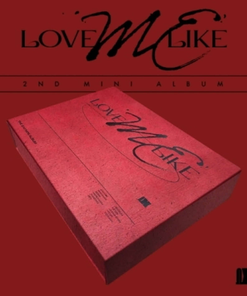 OMEGA X - 2nd Mini Album [LOVE ME LIKE] (LOVE Ver.) - Album Kpop, couverture rouge Love Me Like, photo produit