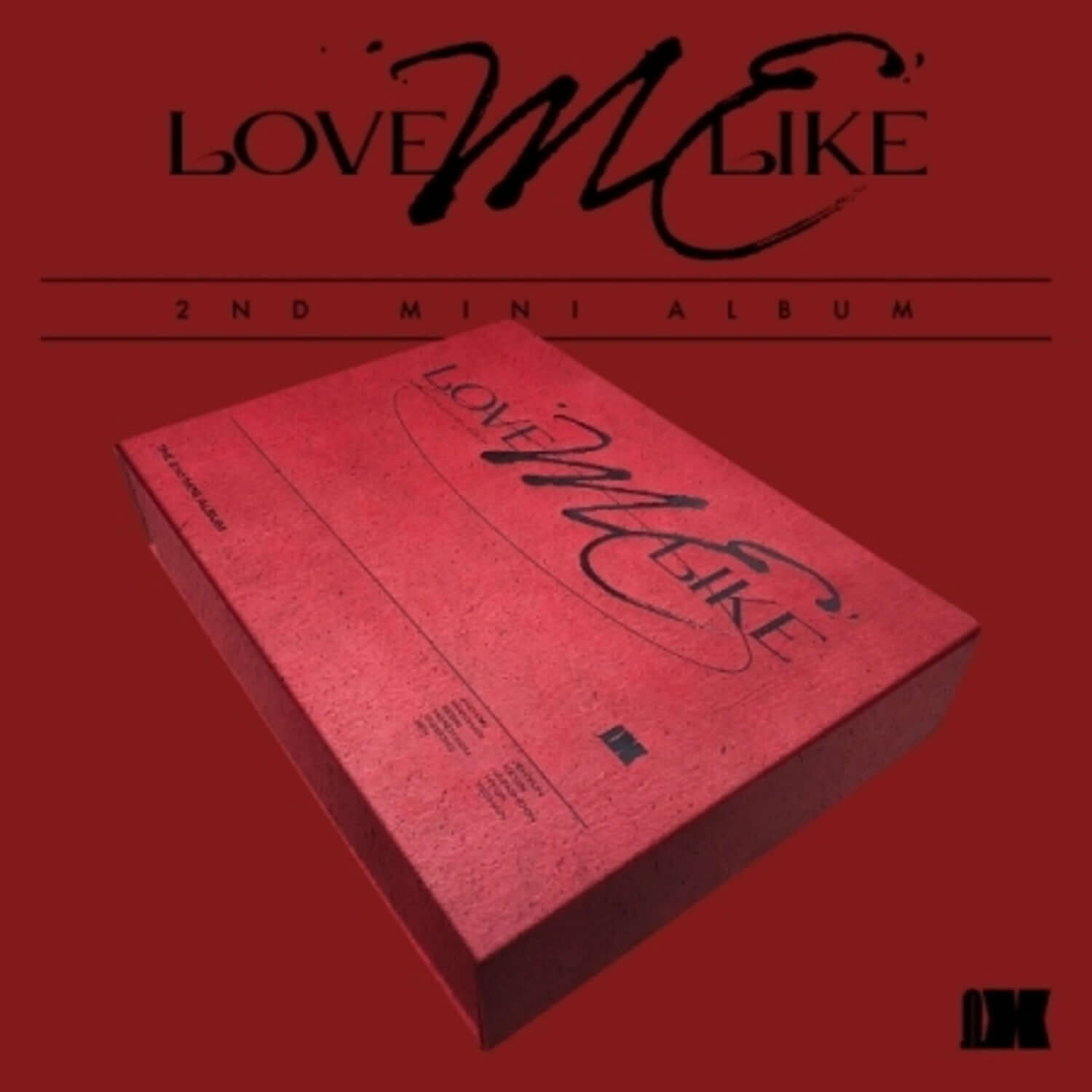 OMEGA X - 2nd Mini Album [LOVE ME LIKE] (LOVE Ver.) - Album Kpop, couverture rouge Love Me Like, photo produit