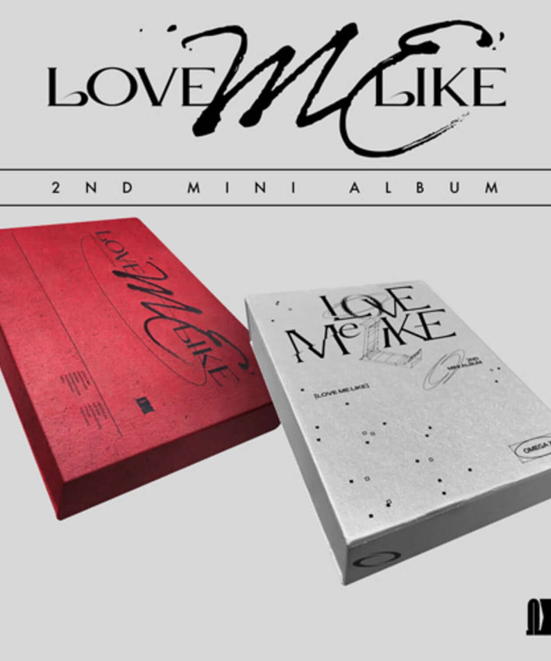 OMEGA X - 2nd Mini Album [LOVE ME LIKE] (SET) - Album Kpop, coffret collectionneur, visuel des versions rouge et blanche