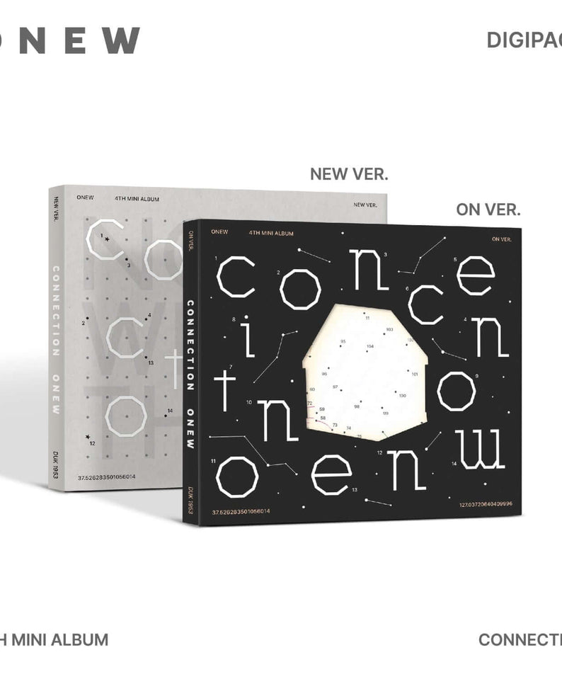 ONEW - 4th Mini Album [CONNECTION] (Digipack Ver.) (Random) - Album Kpop Digipack New ver sur fond blanc