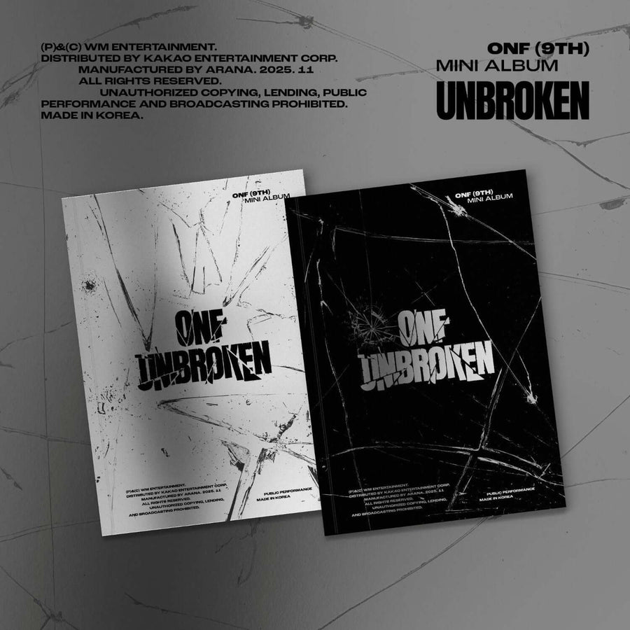 ONF - 9TH MINI ALBUM [UNBROKEN] (SILENCED / NO RETREAT VER.)(Random 1 of 2) - Album Kpop