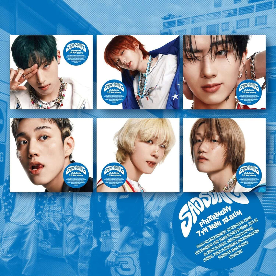 P1HARMONY - 7th Album [SAD SONG] (Digipack Ver.) (Random 1 of 6) - Album Kpop