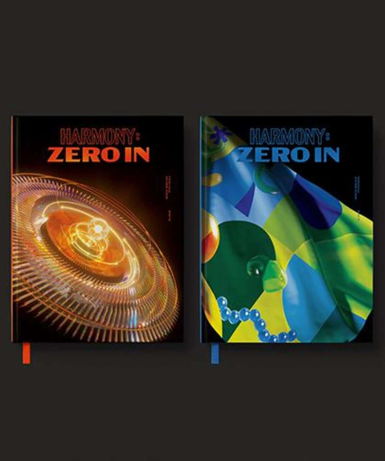 P1HARMONY - [HARMONY : ZERO IN] (4th Album)(Random 1 of 2) - Album Kpop : couverture double sur fond sombre, style audacieux