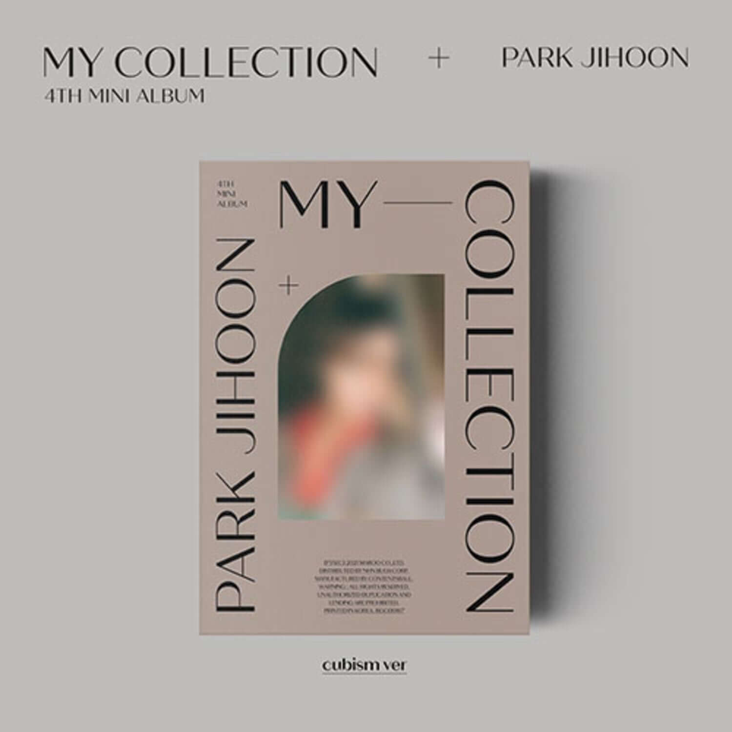 PARK JIHOON - [My Collection] (Cubism Ver.) - Album Kpop, pack rose cubisme, visuel album 4TH MINI, marque PARK JIHOON
