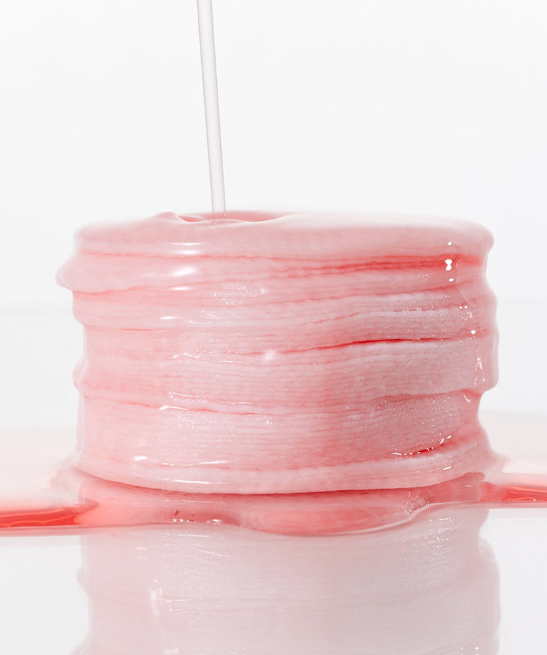 PARNELL AHA Omija Ceramic Pad 60 Pads - Céramique rose saturée de sérum brillant