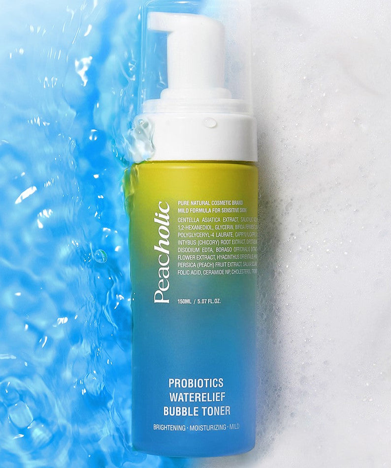 PEACHOLIC Probiotics Waterelief Bubble Toner 150ml disponible sur Ma petite Coree, ton Eshop 100% K-beauty en direct de Seoul