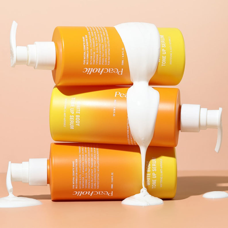 PEACHOLIC White Body Tone Up Serum 250ml disponible sur Ma petite Coree, ton Eshop 100% K-beauty en direct de Seoul